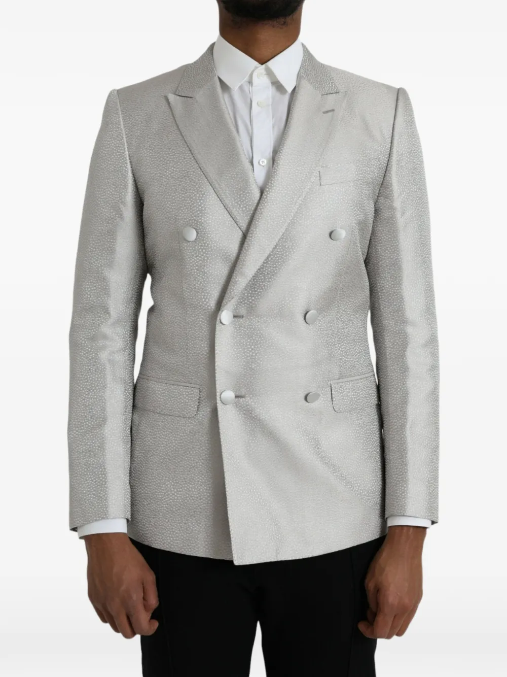 Dolce & Gabbana Blazer doppiopetto Martini - Grigio