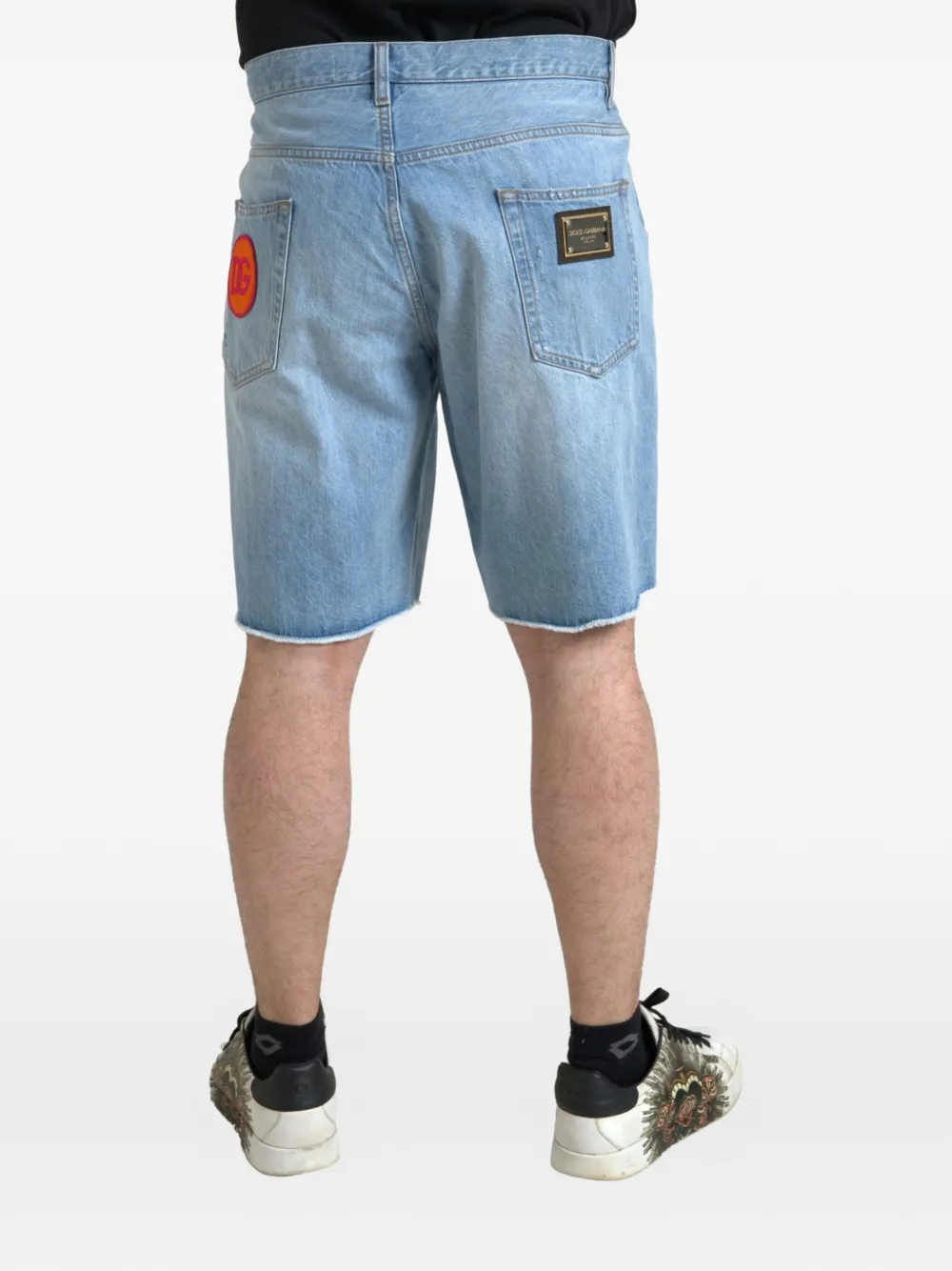 Dolce & Gabbana Shorts met patchwork Blauw
