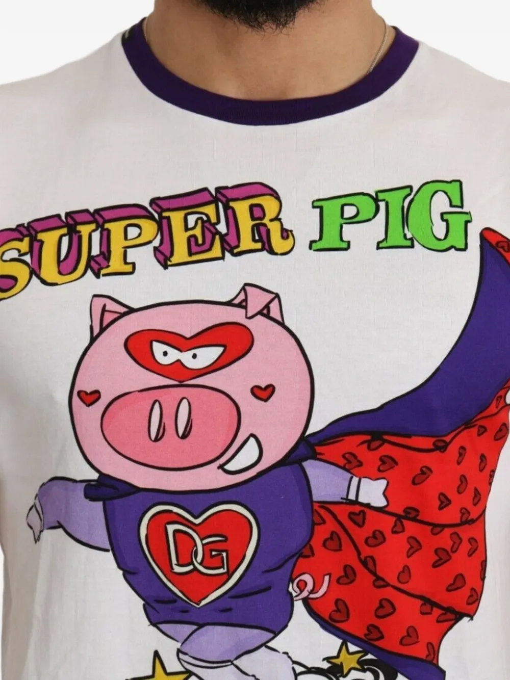 Dolce & Gabbana Katoenen T-shirt met grafische print Wit