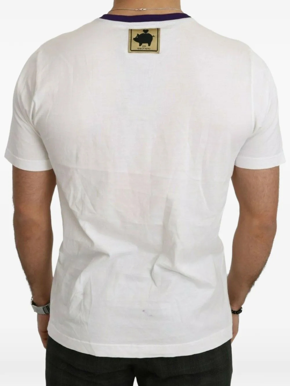 Dolce & Gabbana Katoenen T-shirt met grafische print Wit