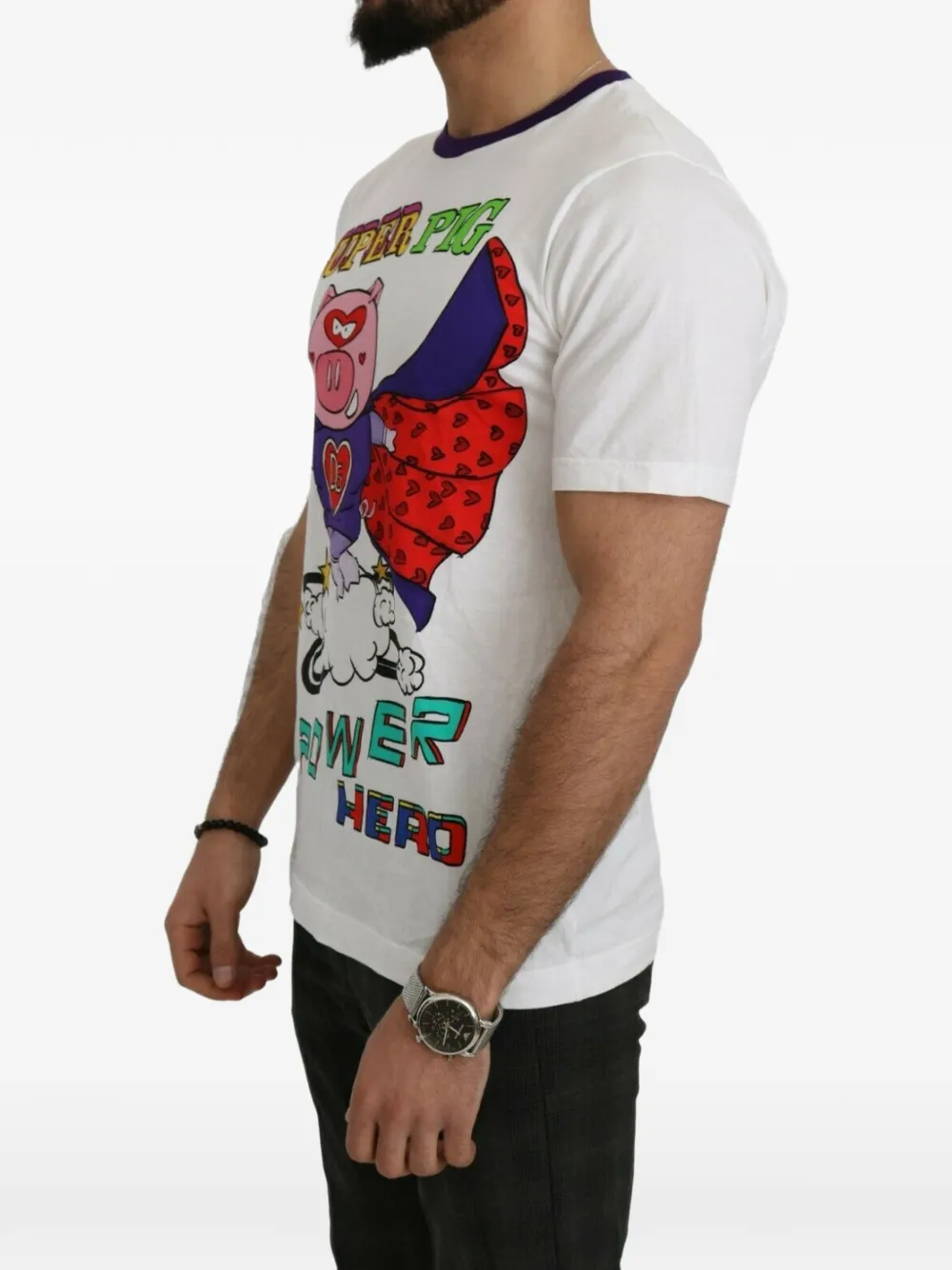 Dolce & Gabbana Katoenen T-shirt met grafische print Wit