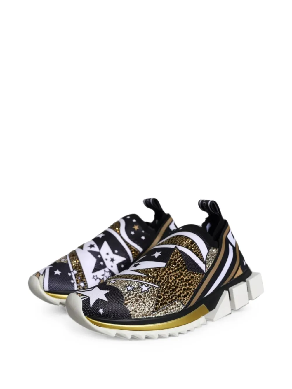 Dolce & Gabbana Sorrento crystal-embellished sneakers Zwart