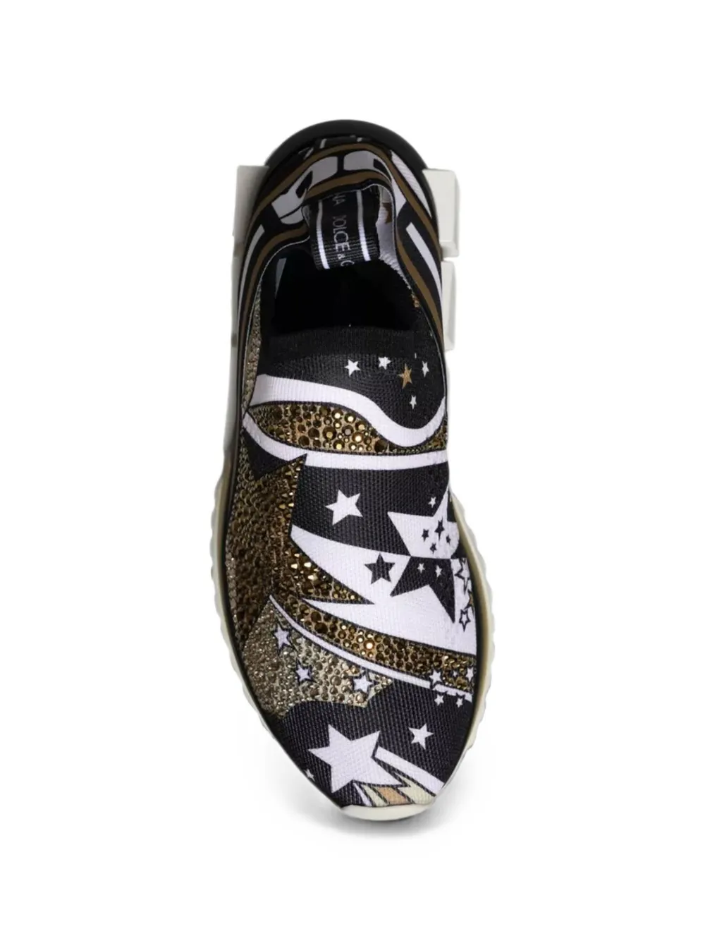 Dolce & Gabbana Sorrento crystal-embellished sneakers Zwart