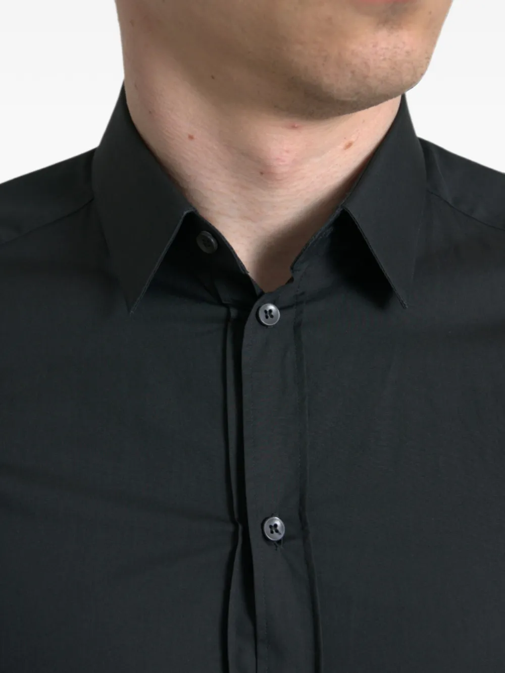 Dolce & Gabbana Katoenen button-up overhemd Zwart