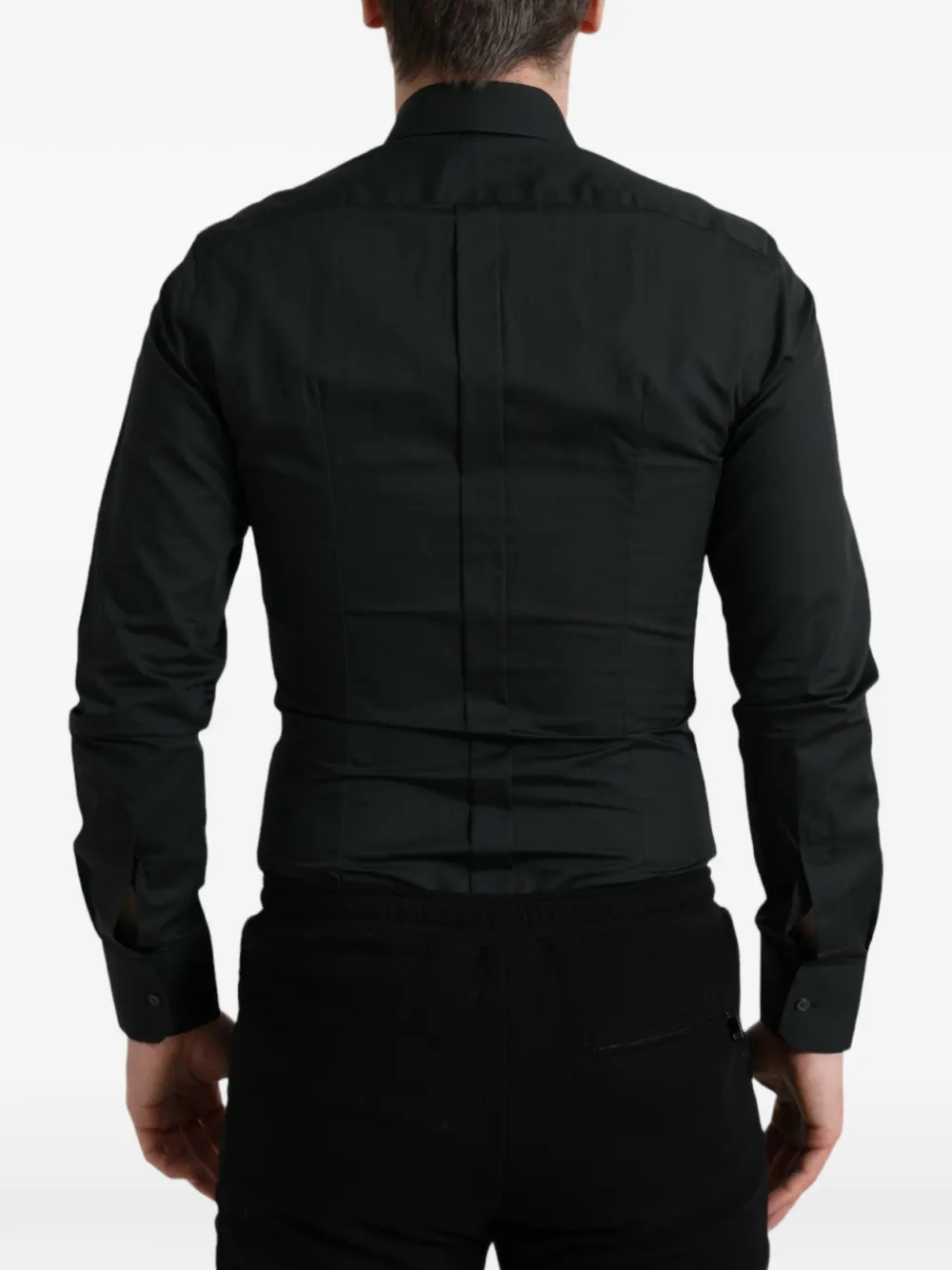 Dolce & Gabbana Katoenen button-up overhemd Zwart