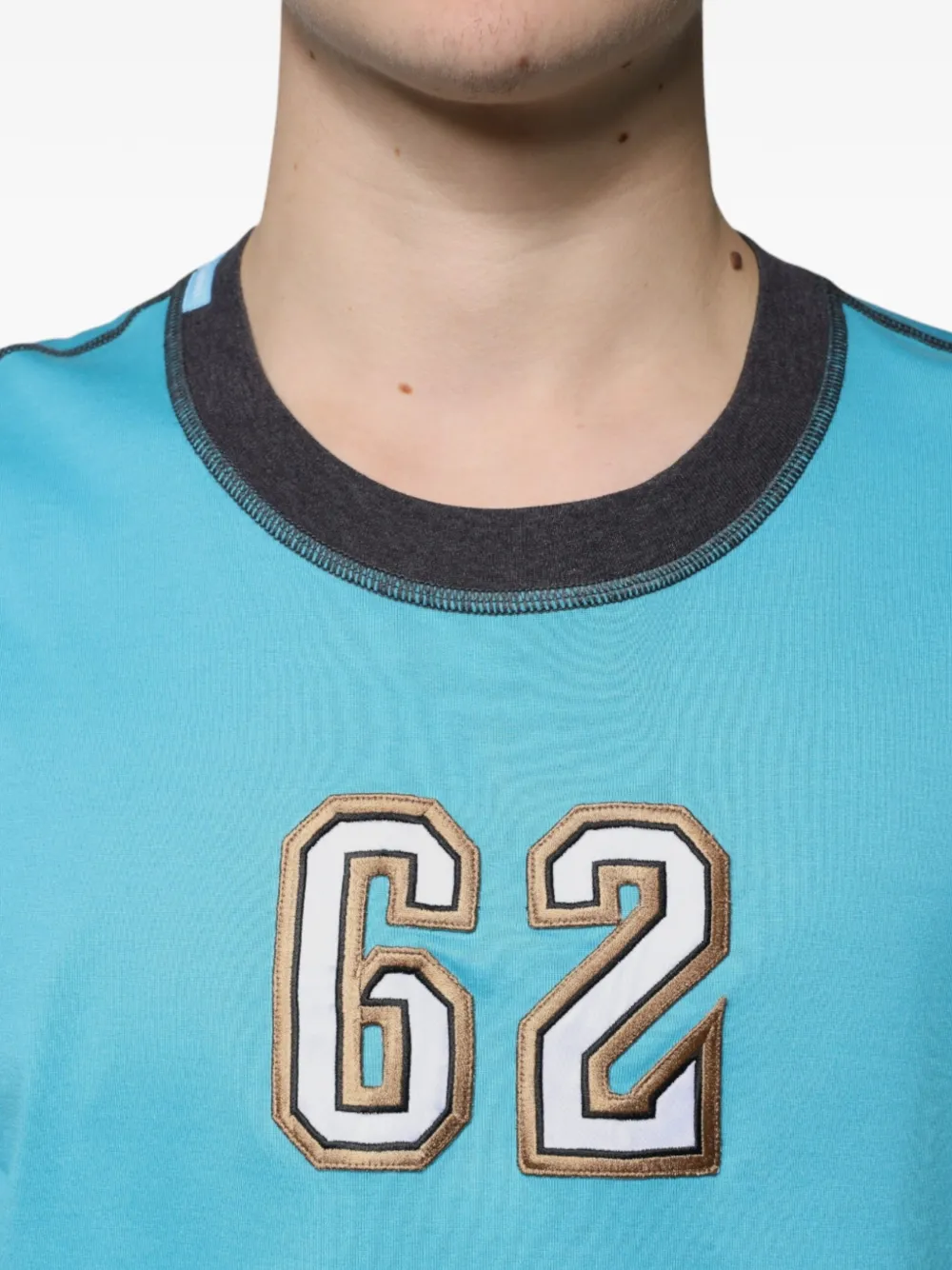 Dolce & Gabbana T-shirt met geborduurde patch Blauw