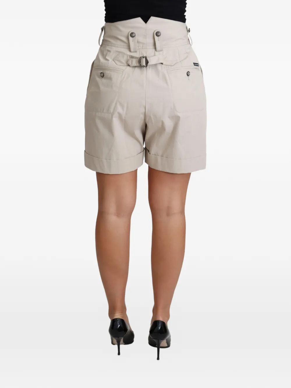 Dolce & Gabbana High waist shorts Beige