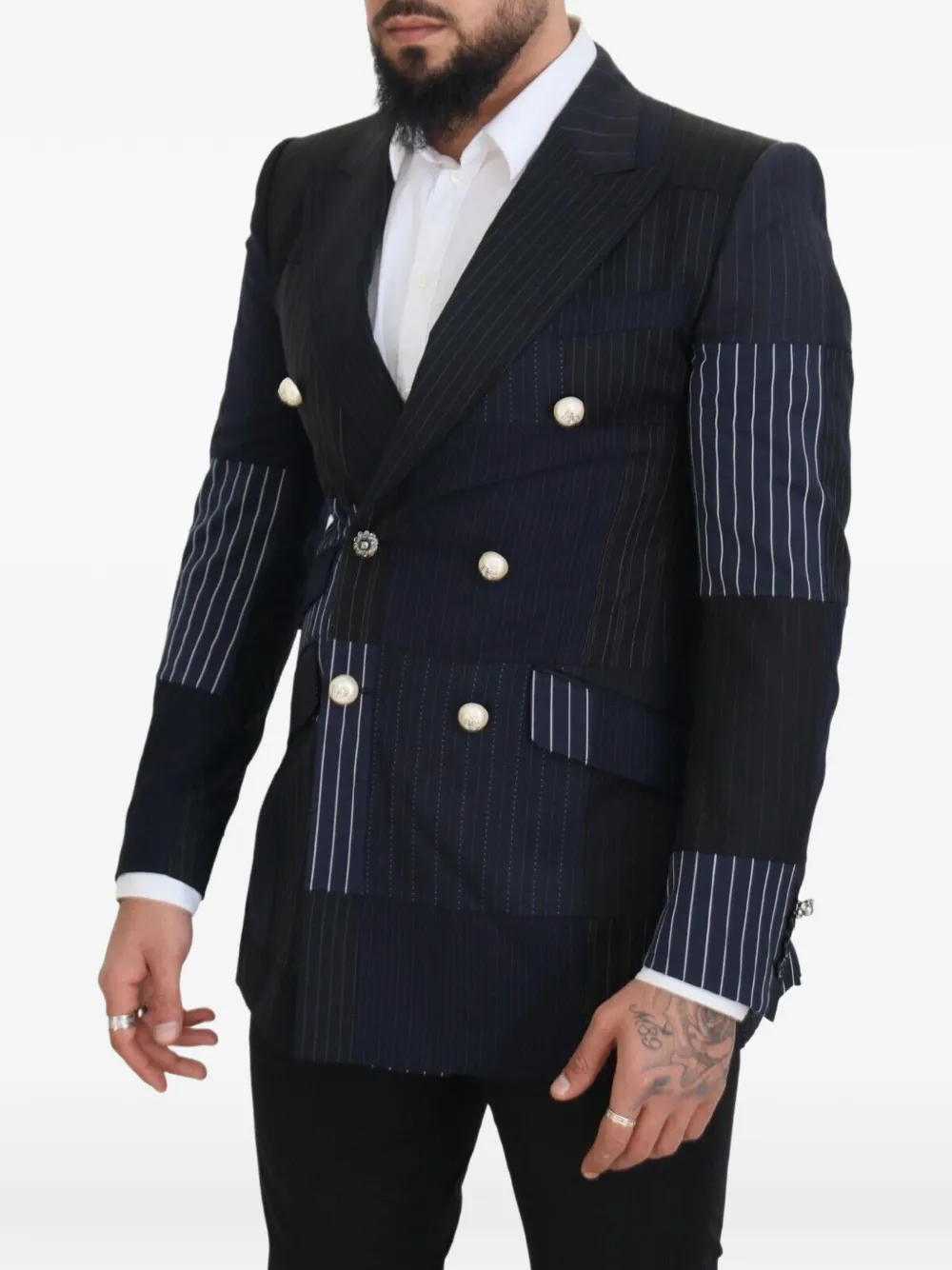 Dolce & Gabbana Blazer met dubbele rij knopen Blauw