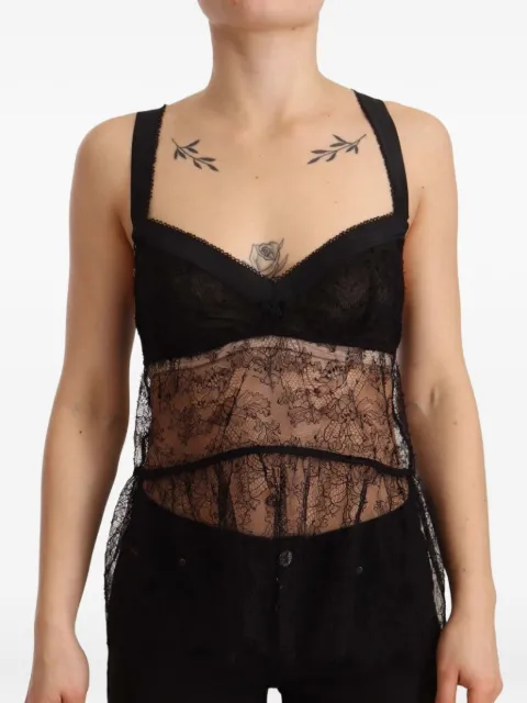 Dolce & Gabbana lace sleeveless top