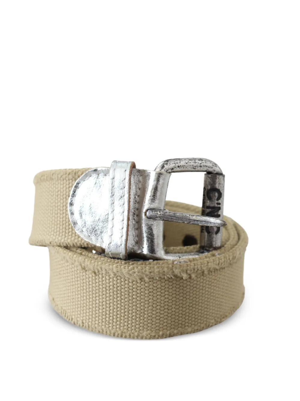 Costume National Riem met logogesp Beige