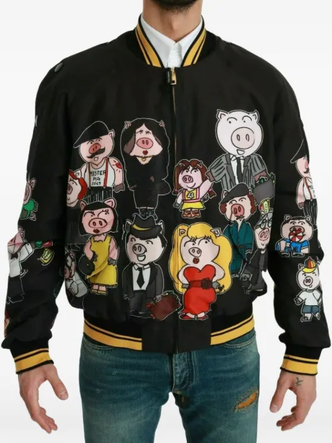 Dolce & Gabbana veste bomber à imprimé graphique