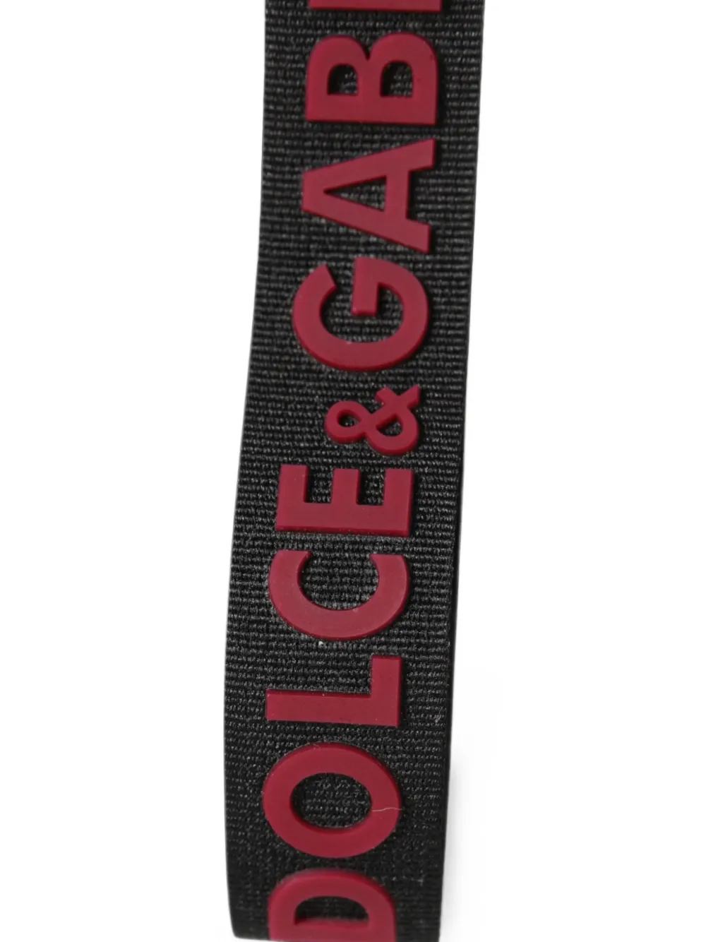 Dolce & Gabbana Sleutelhanger met logodetail Zwart