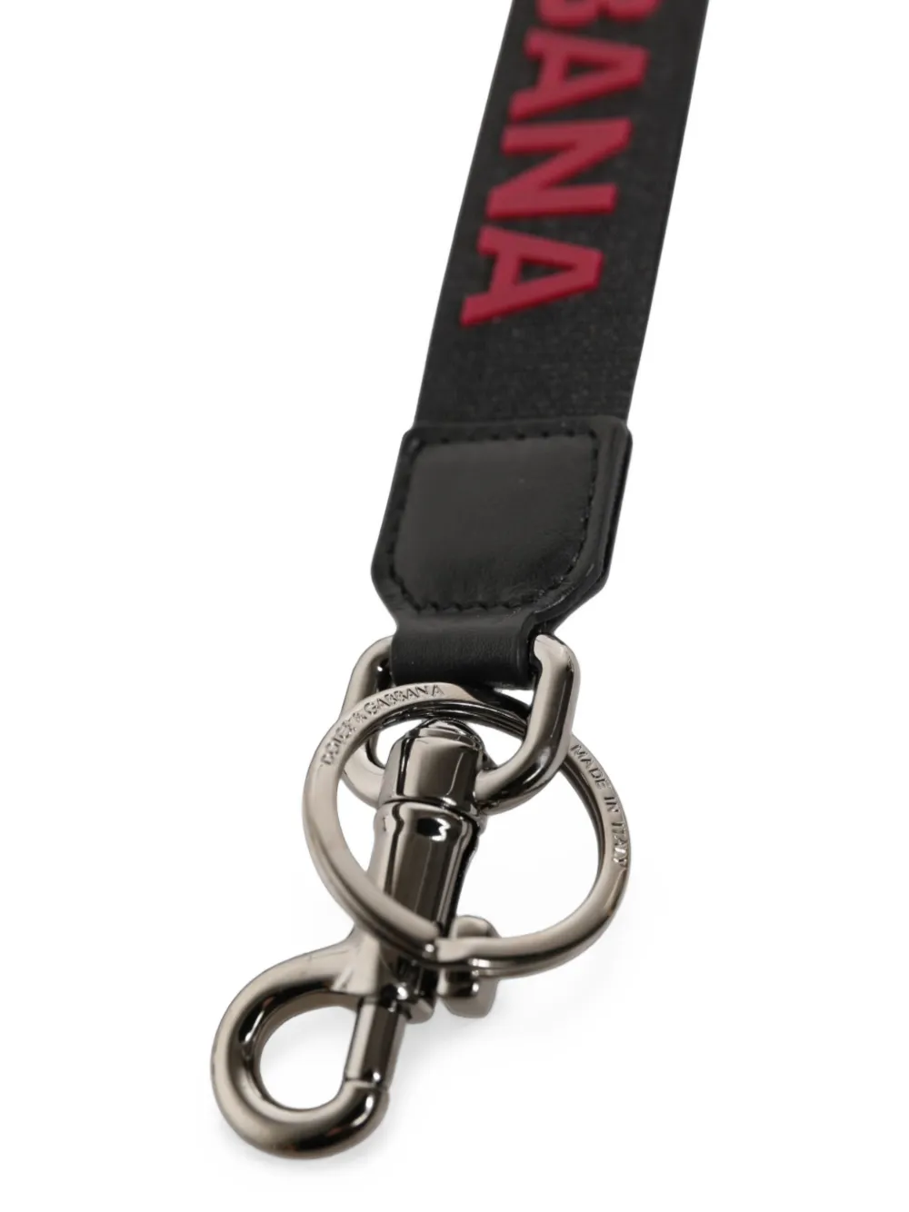 Dolce & Gabbana Sleutelhanger met logodetail Zwart