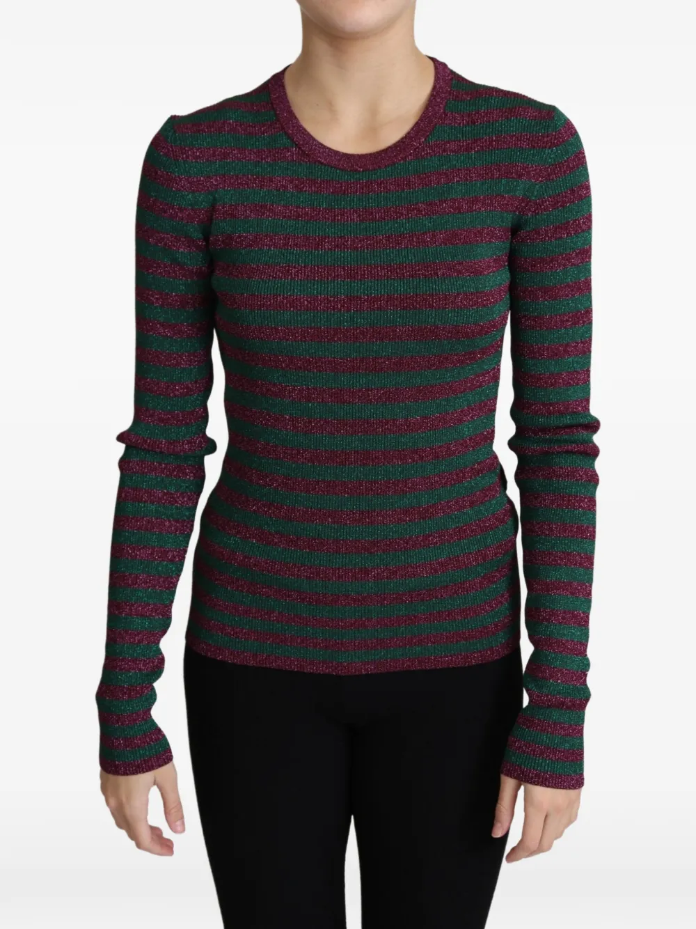 Dolce & Gabbana Maglione a righe - Verde