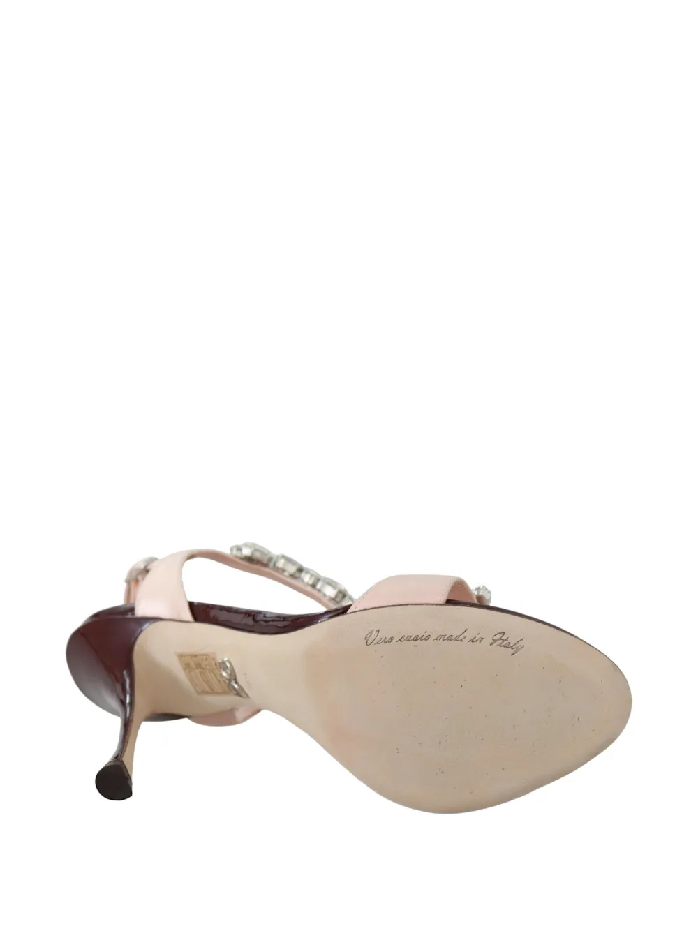 Dolce & Gabbana Keira crystal-embellished sandals Roze