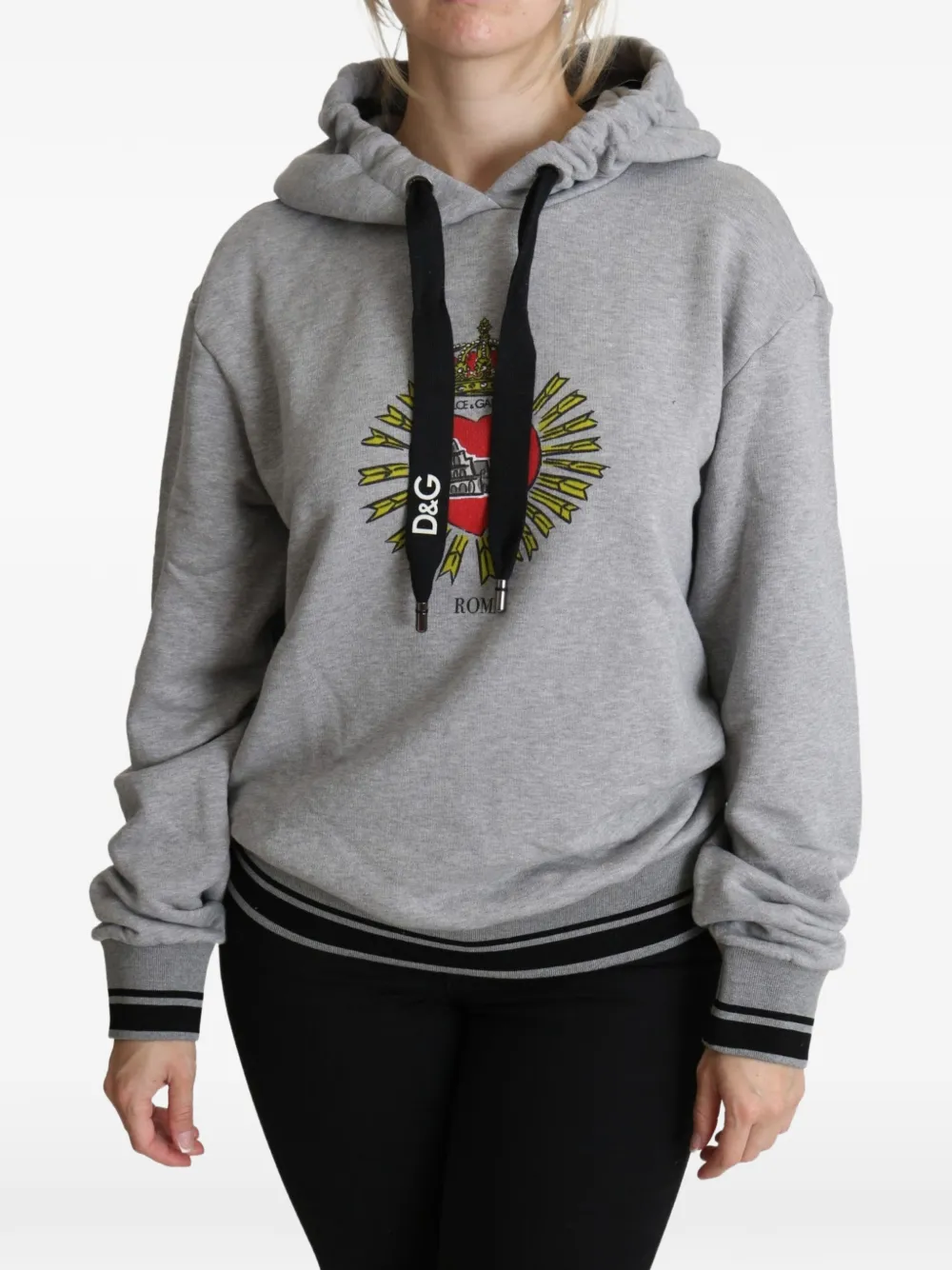 Dolce & Gabbana Sacred Heart Hoodie - Grau