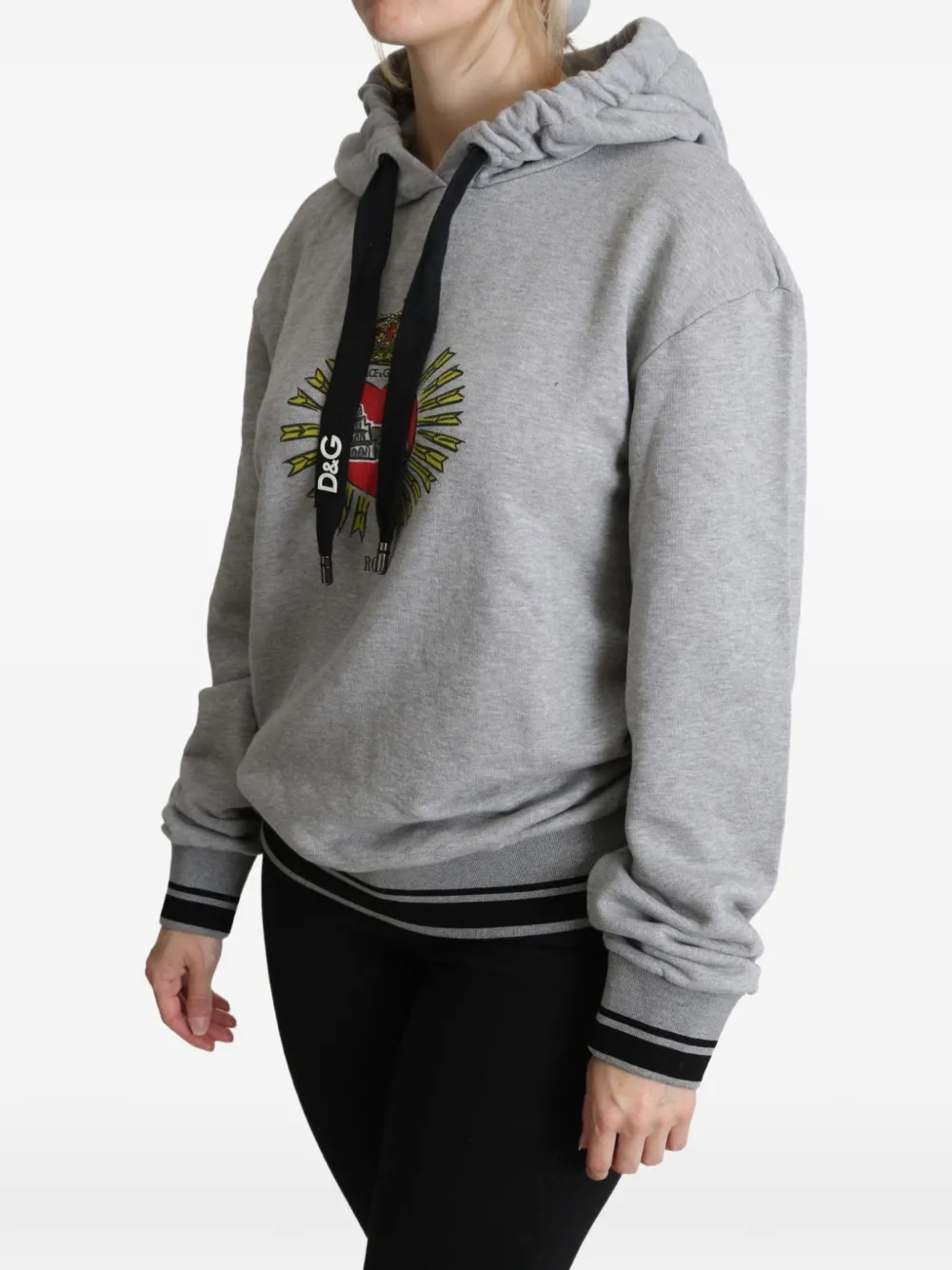 Dolce & Gabbana Hoodie met print Grijs