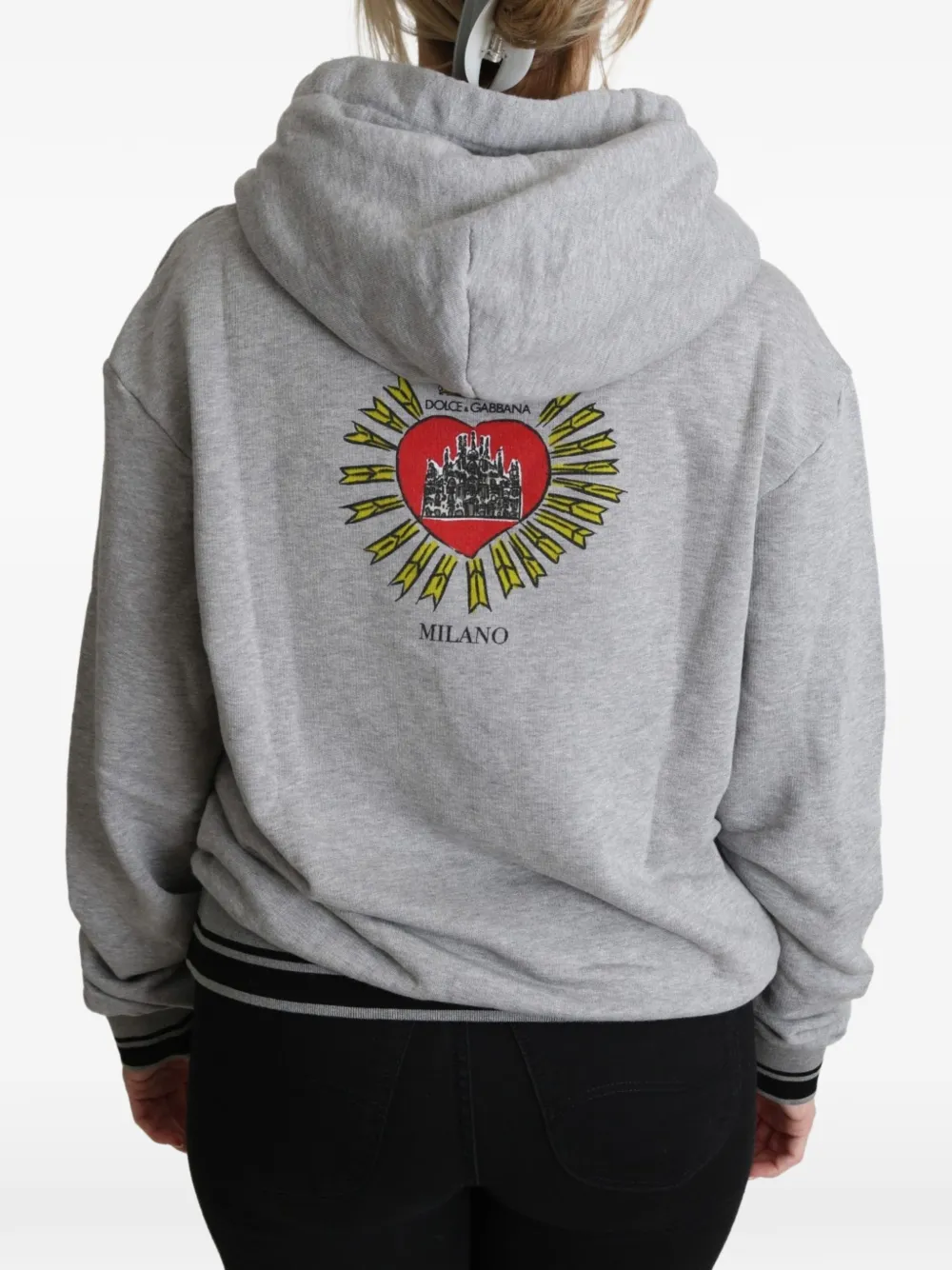 Dolce & Gabbana Hoodie met print Grijs
