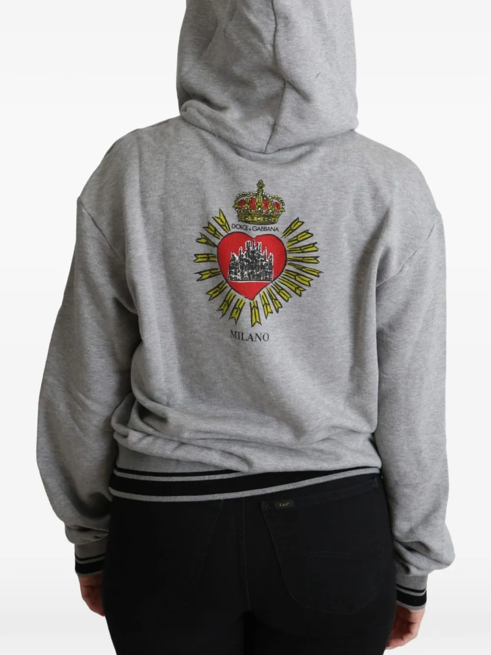 Dolce & Gabbana Hoodie met print Grijs
