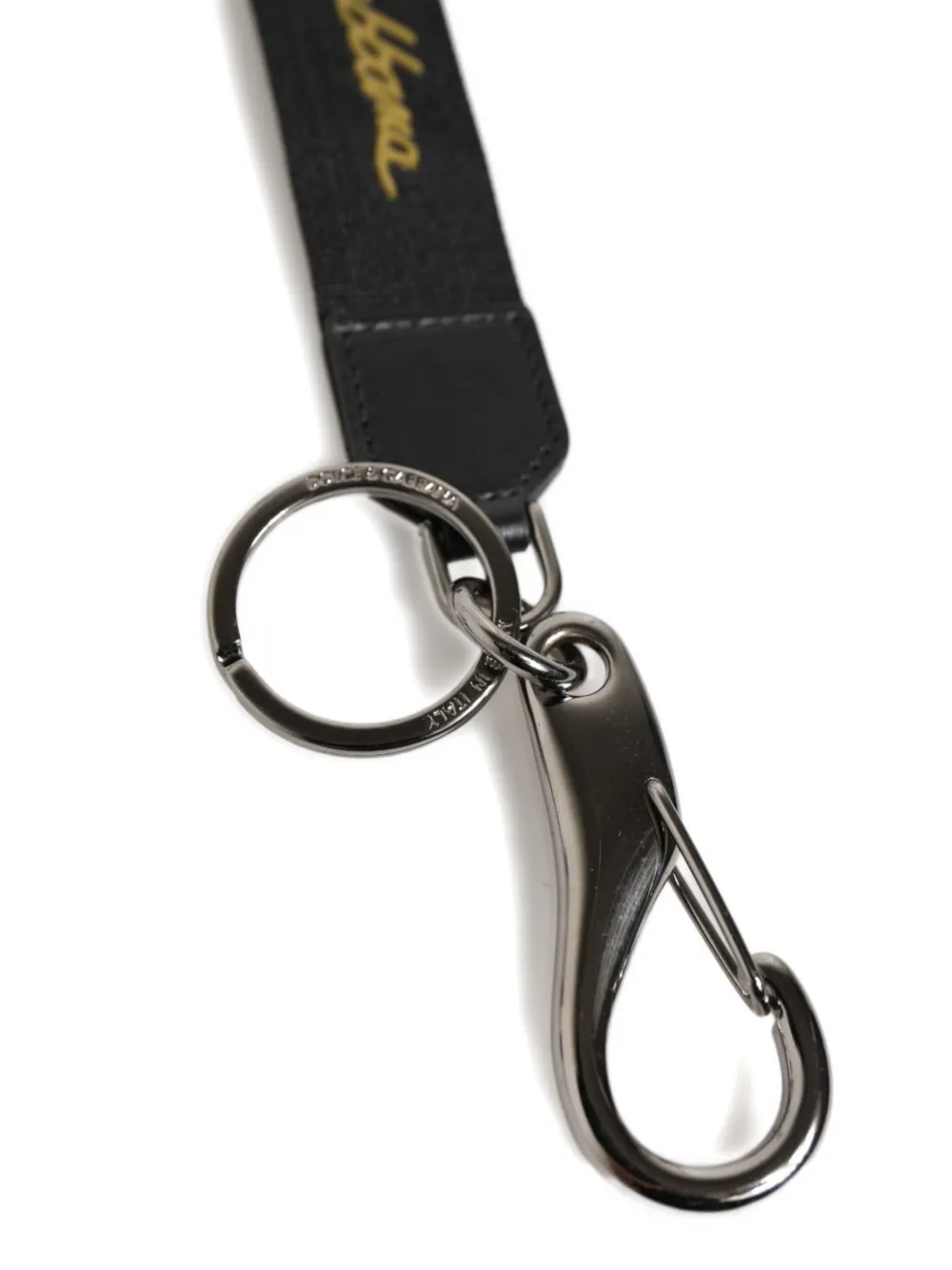 Dolce & Gabbana Sleutelhanger met logoprint Zwart