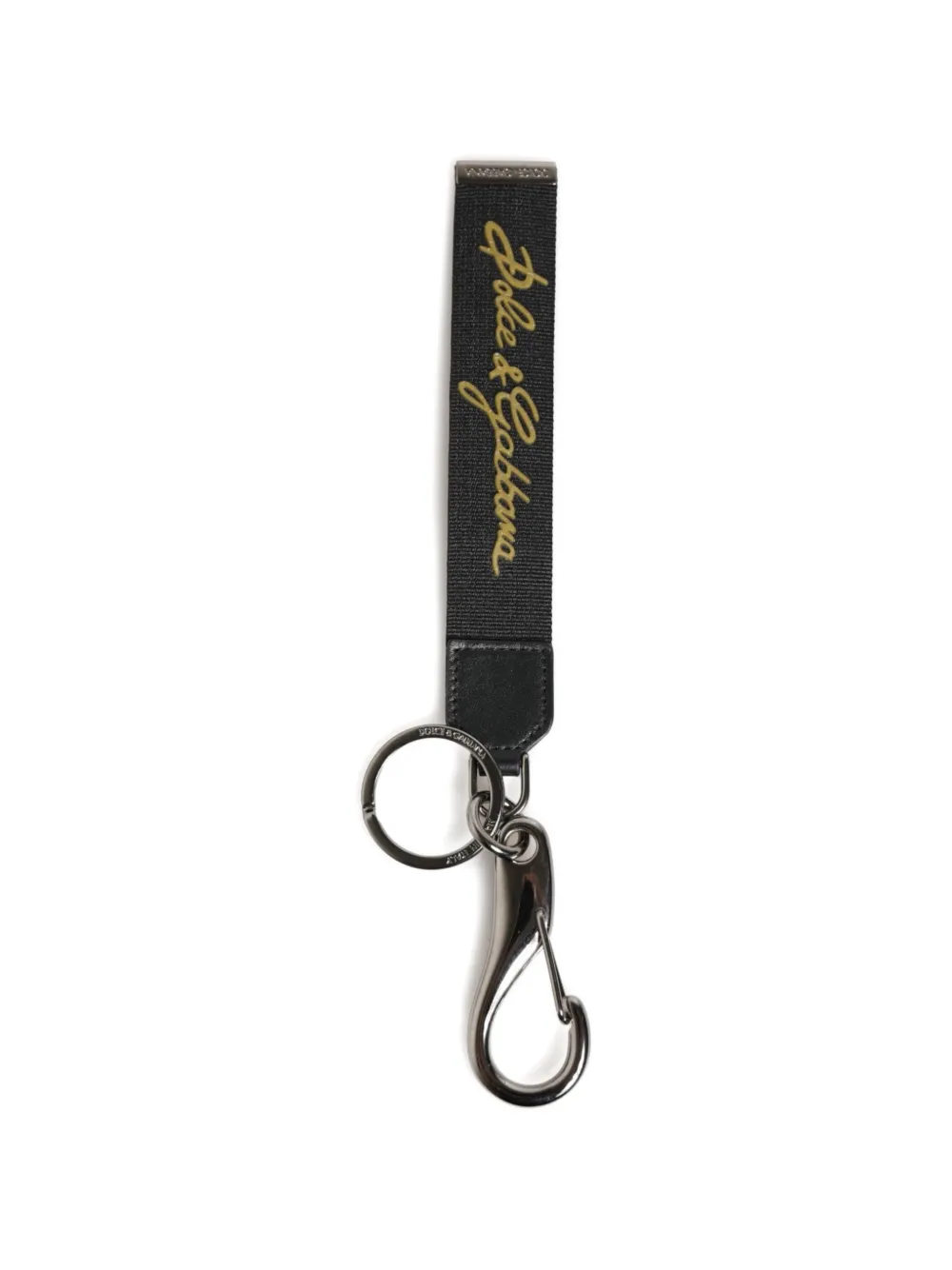 Dolce & Gabbana Portachiavi con stampa - Nero