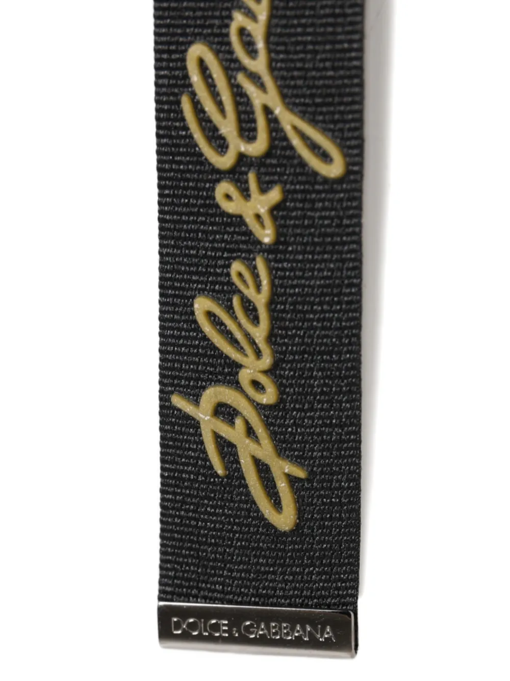 Dolce & Gabbana Sleutelhanger met logoprint Zwart