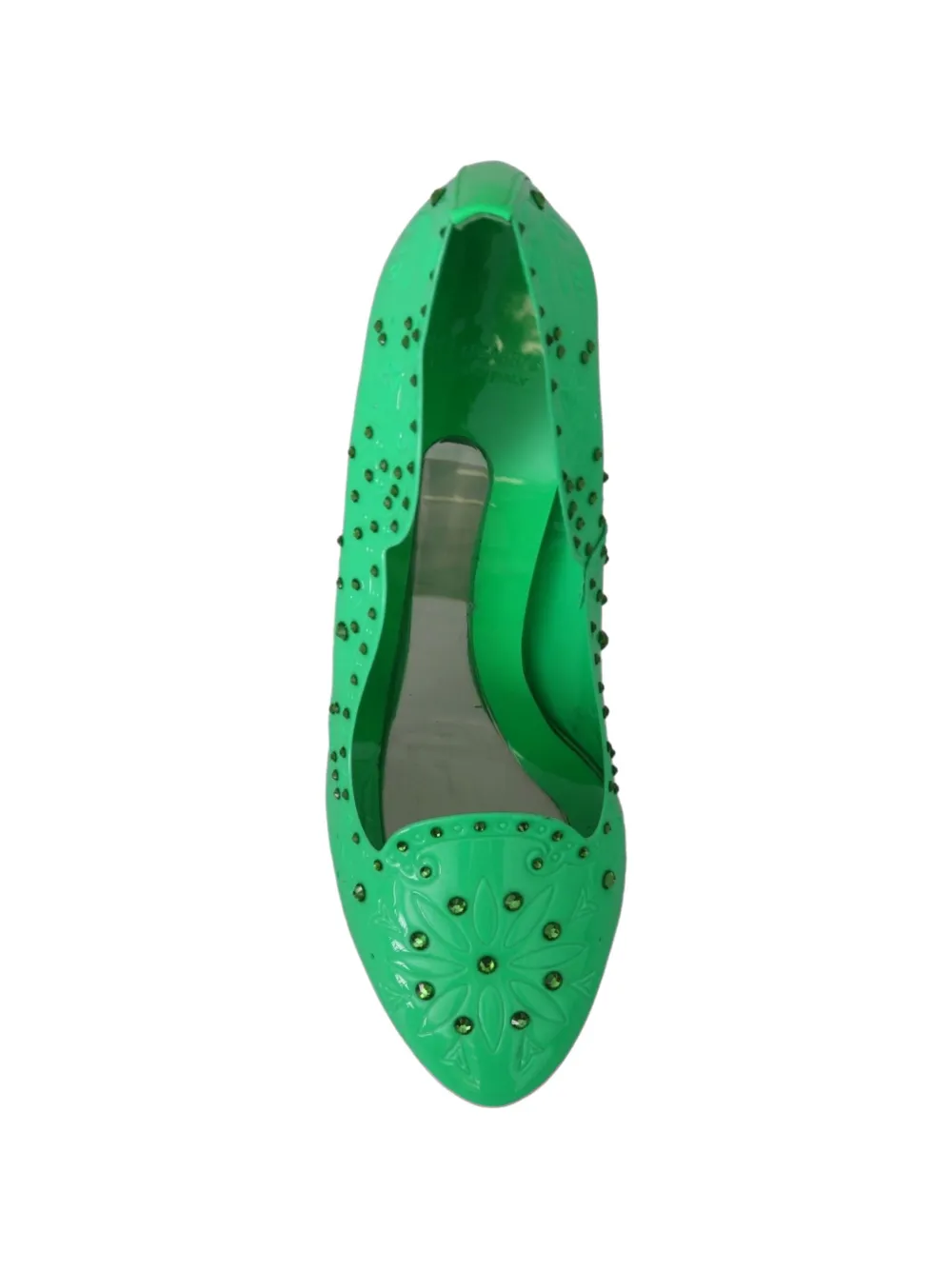 Dolce & Gabbana floral crystal-embellished pumps Groen