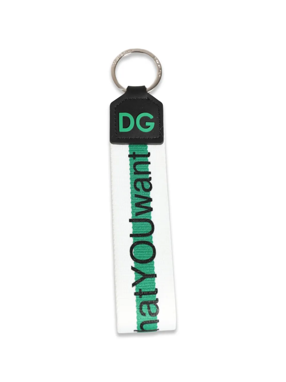 Dolce & Gabbana Schlüsselanhänger mit DG - Weiß