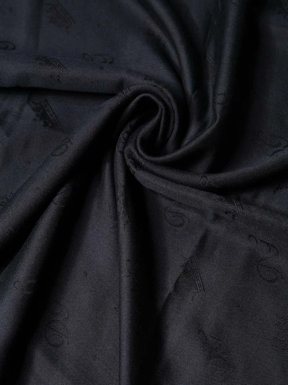 Dolce & Gabbana Sjaal met logo-jacquard en franje Zwart