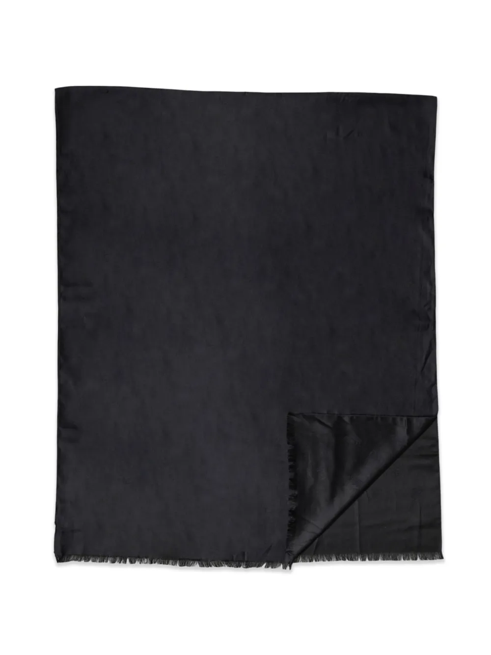 Dolce & Gabbana Sjaal met logo-jacquard en franje Zwart