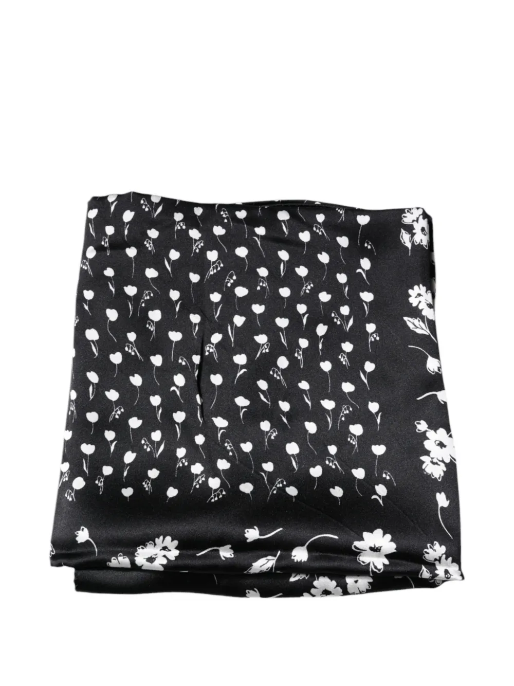 Dolce & Gabbana Sjaal met bloemenprint Zwart