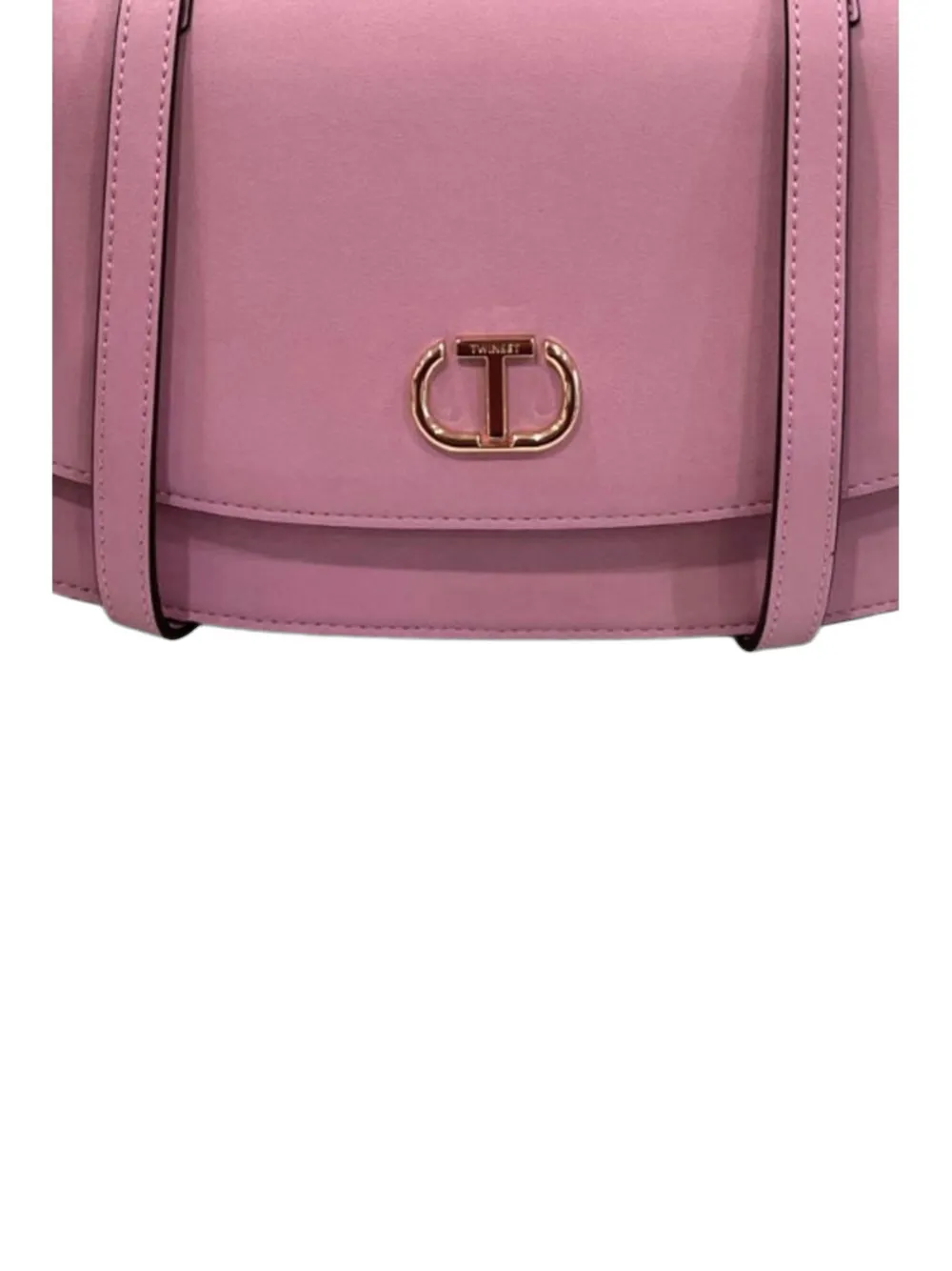 TWINSET Schoudertas met logoplakkaat Roze