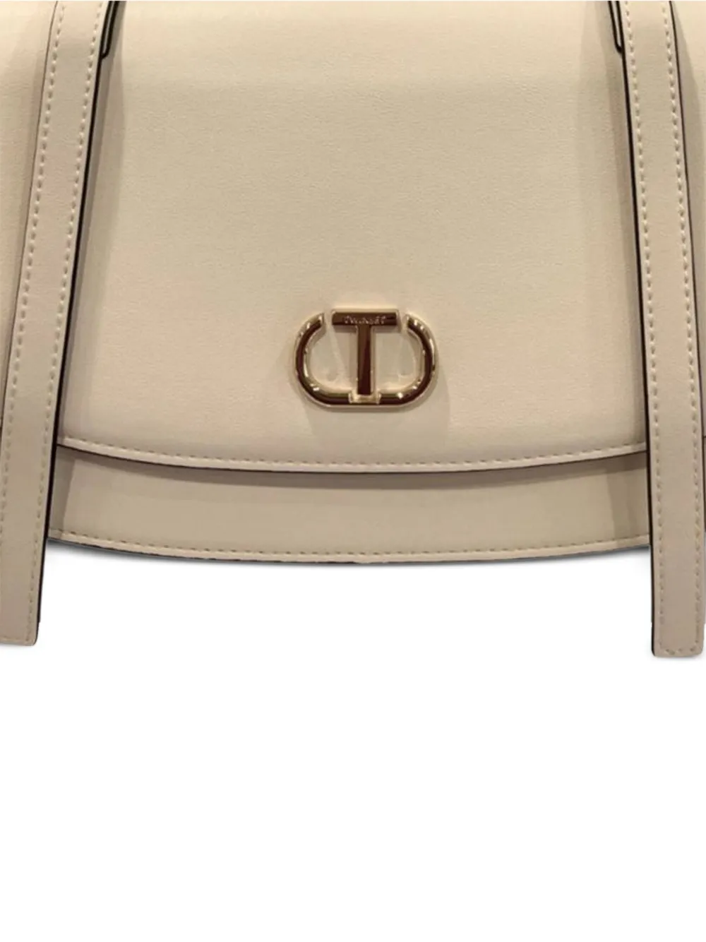 TWINSET Schoudertas met logoplakkaat Wit