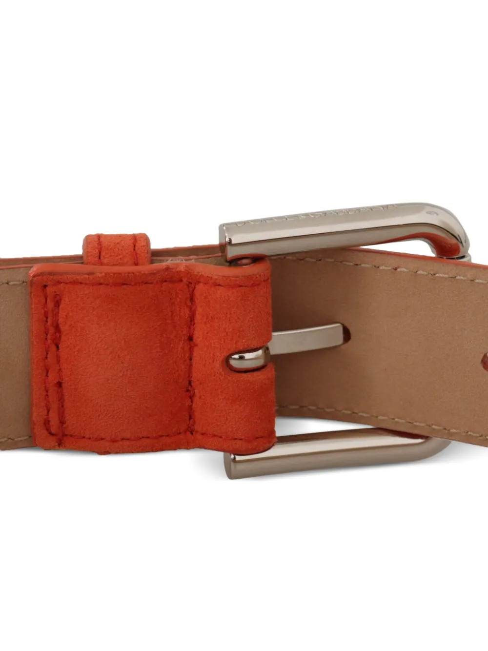 Dolce & Gabbana Suède riem Oranje