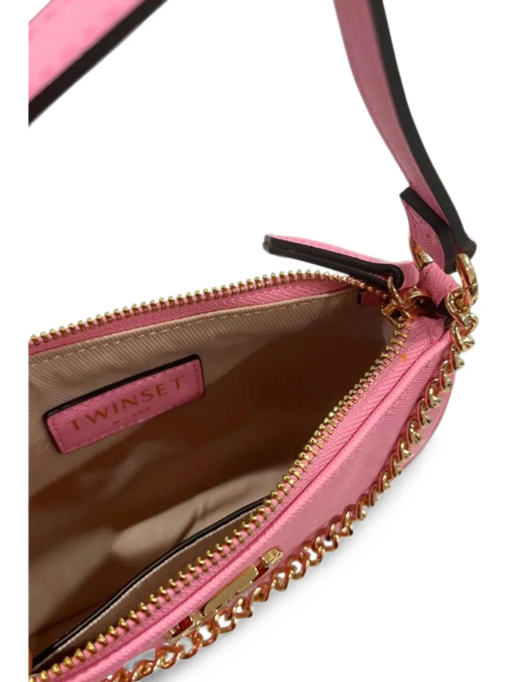 TWINSET Schoudertas met logoplakkaat Roze