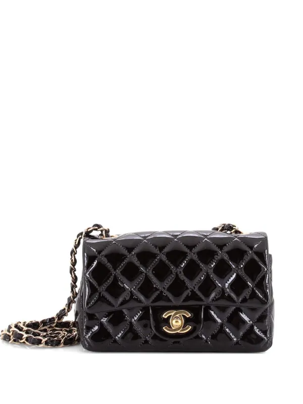 CHANEL Pre-Owned クラシック シングル フラップ マトラッセ パテント 