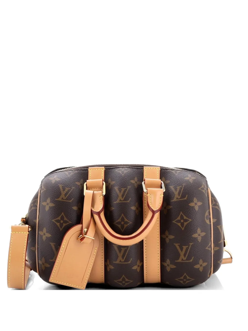 Louis Vuitton Pre-Owned Borsa a spalla Keepall Bandouliere 25 in tela Monogram Blown Up - Marrone