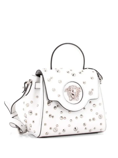 Versace Pre-Owned bandolera La Medusa pequeña de cuero con apliques y asa superior