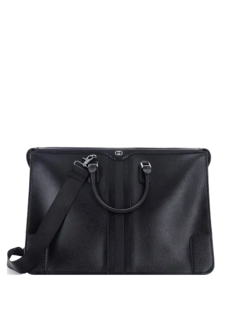 Gucci Pre-Owned maletín grande de piel convertible con detalle Interlocking G