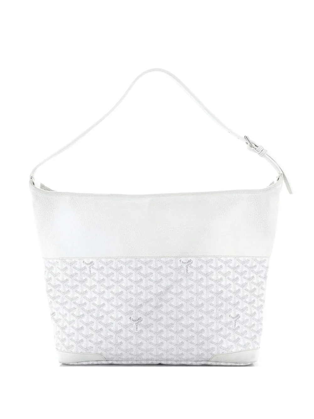 Goyard Pre-Owned Grenadine Coated Canvas with Leather hobo bag - Weiß