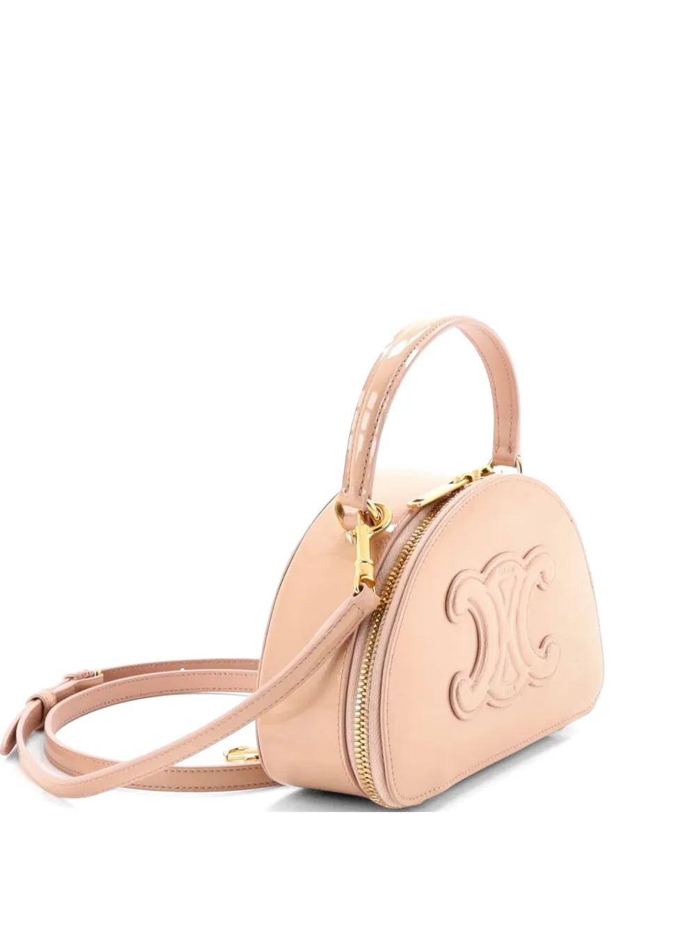 Celine Pre-Owned Half Moon Case Patent Small crossbody bag - Toni neutri