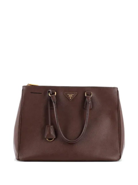 Prada Pre-Owned Double Zip Lux Saffiano Leather Large tote bag