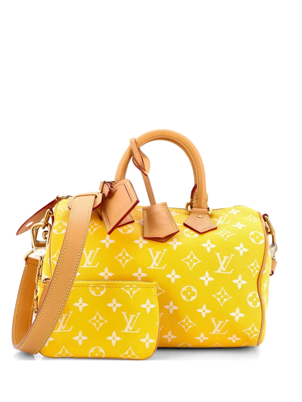 Louis Vuitton Pre-Owned Speedy P9 Bandouliere Bag Monogram Leather 25 satchel - Giallo