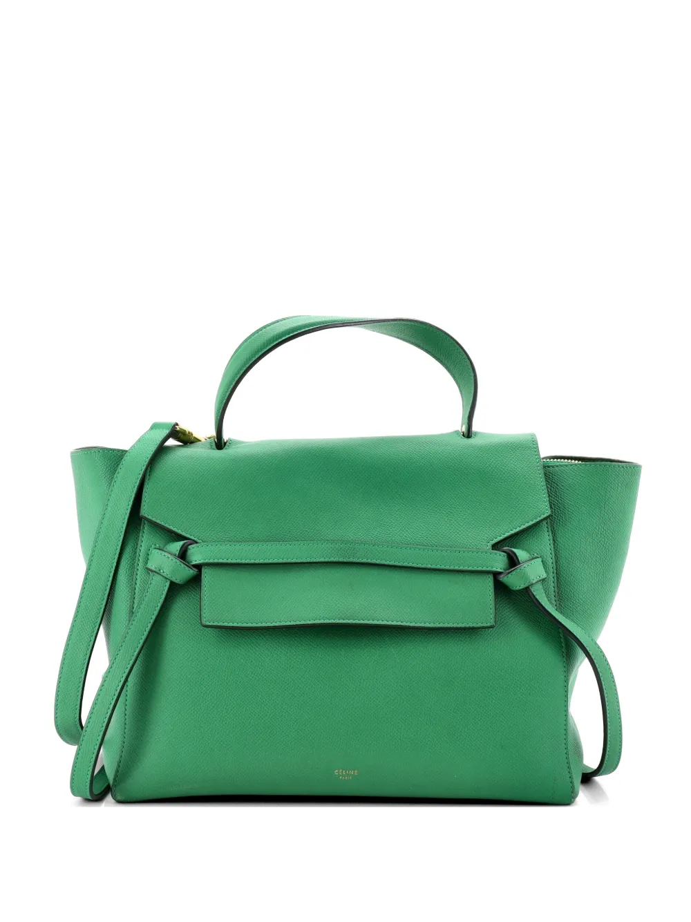 Celine Pre-Owned Belt Bag Textured Leather Mini shoulder bag - Verde