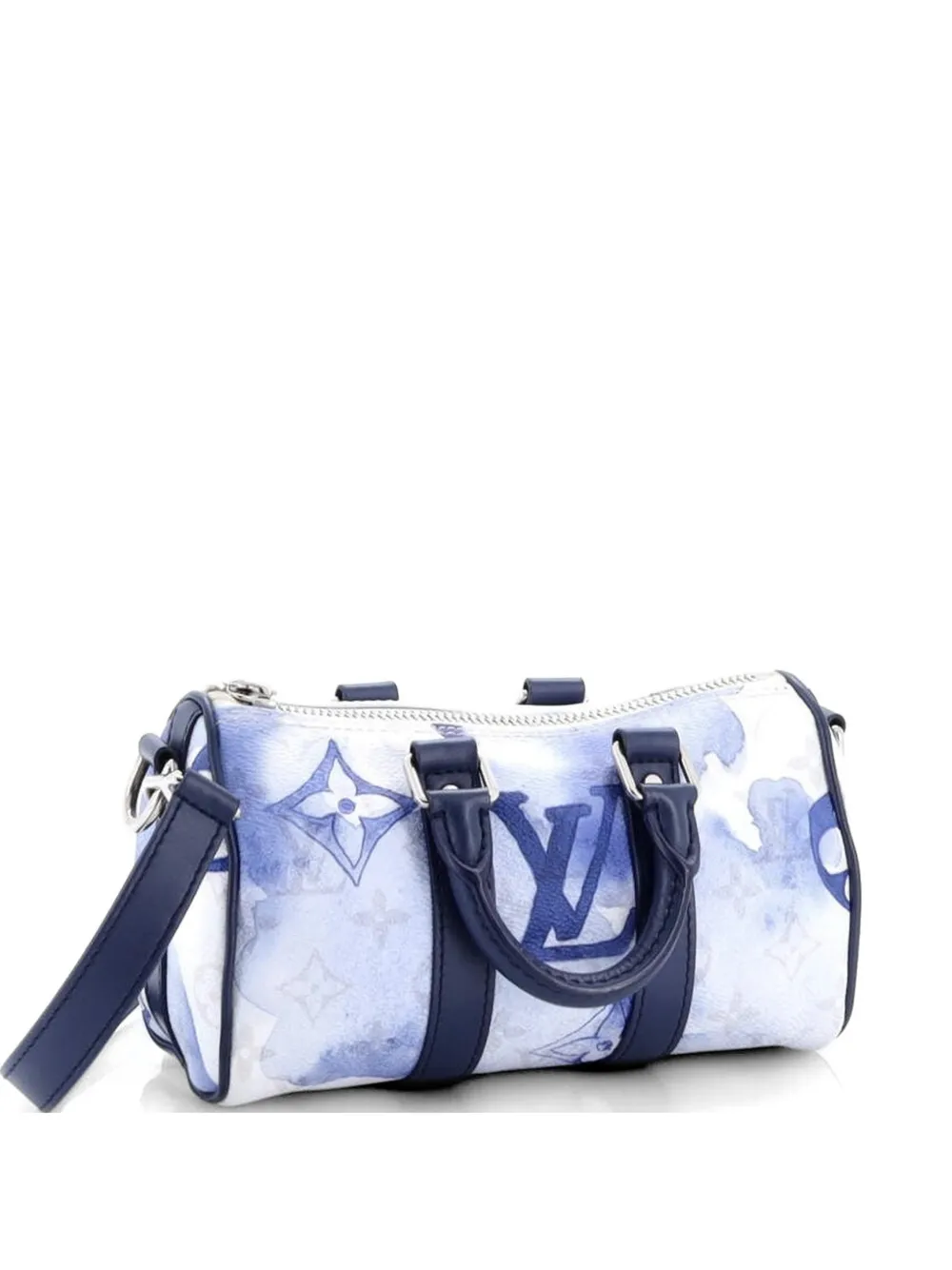  Louis Vuitton Pre-owned Bandolera Keepall Bandouliere Xs De Lona Monogram Watercolor De Edición Limitada - Azul 