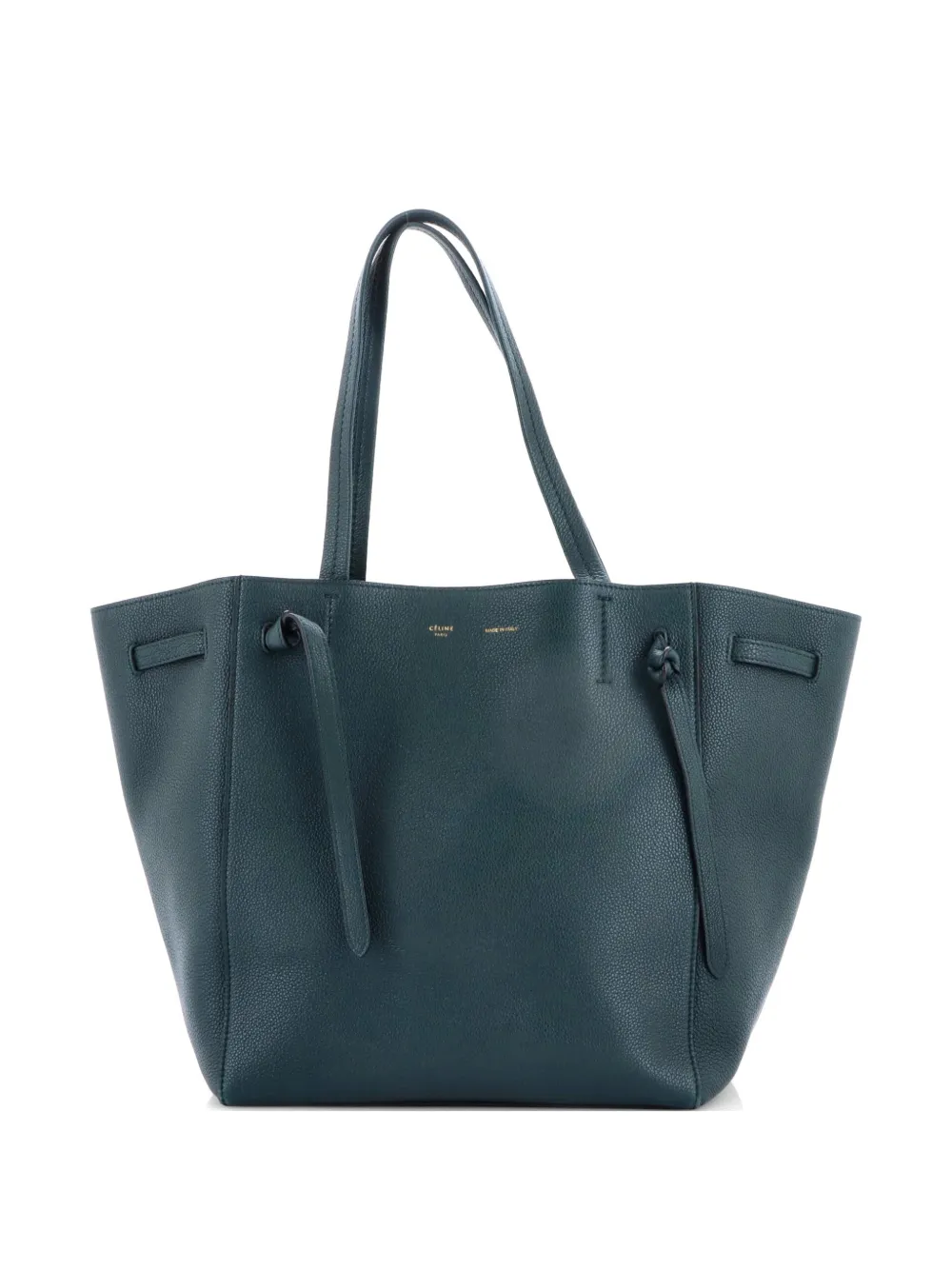 Celine Pre-Owned Phantom Tie Cabas Leather Small tote bag - Green