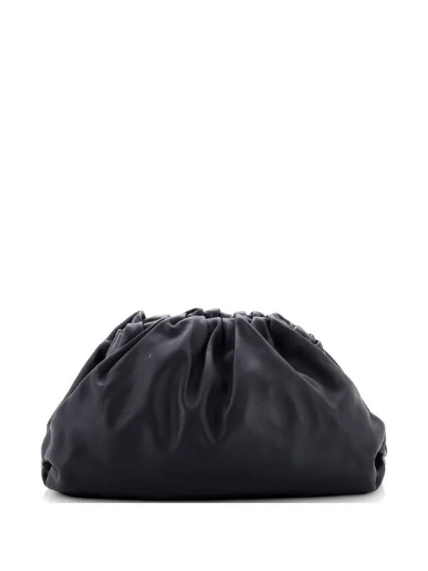 Bottega Veneta Pre-Owned ザ ポーチ レザークラッチバッグ | ブラック