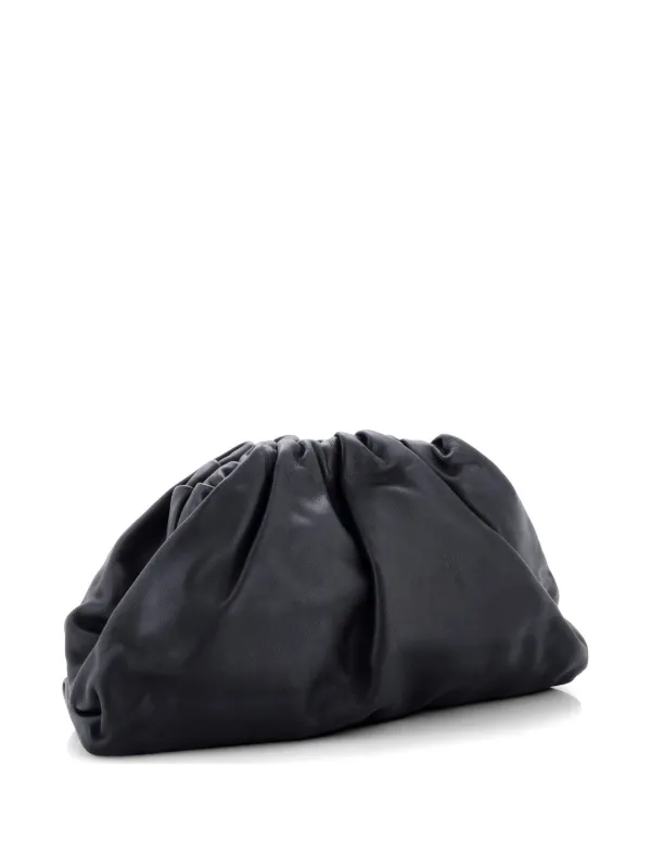 美品　BOTTEGA VENETA ブラック クラッチバッグ　ザ•ポーチ Bottega Veneta Pre-Owned ザ ポーチ レザークラッチバッグ | ブラック