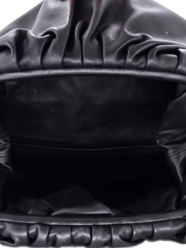 Bottega Veneta Pre-Owned ザ ポーチ レザークラッチバッグ | ブラック