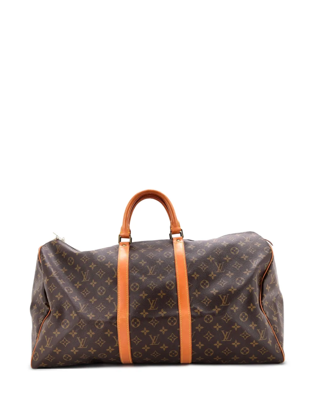 Louis Vuitton Pre-Owned Keepall Bag Monogram Canvas 55 travel bag - Braun